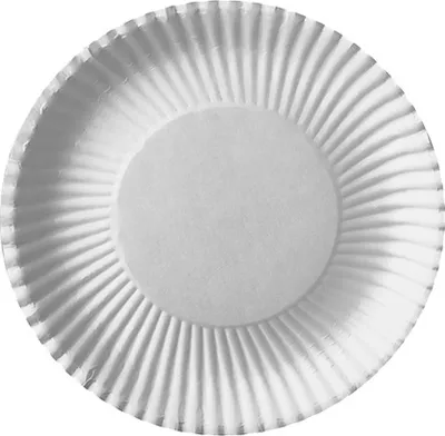 Produktbild von 100 Teller tief, Pappe rund Ø 23 cm · 3 cm weiss beschichtet