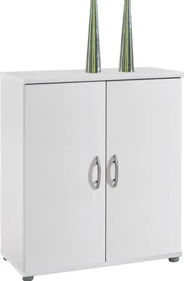 Produktbild von Kommode >Lissy< in Weiß aus Kunststoff - 60x70x30cm (BxHxT)