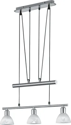 Zdjęcie produktu dla Żyrandol LEVISTO srebrny 3xE14x40W metal wym:160x60,5x11cm IP20 Trio