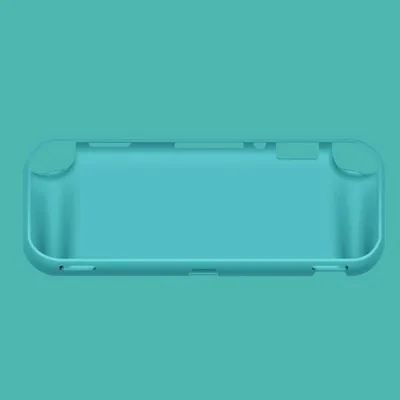 Image de Housse de protection souple en TPU + film en verre trempé + kit d'outils de nettoyage pour console de jeu Switch Lite Accessoires(bleu)