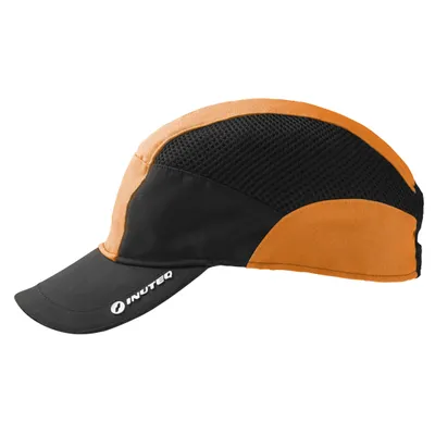 Produktbild von INUTEQ Headcool Power - Kühlende Mütze - Funktioniert mit Wasser - Leichtgewicht - Bis zu 8 Stunden Kühlung - Orange / Schwarz - Größe S/M