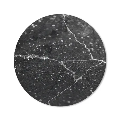 Produktbild von MuchoWow® Mauspad Mousepad Marmor - Schwarz - Silber 50x50 cm - Mousepads - Maus Mat - Pad - Mausunterlage - Vinyl