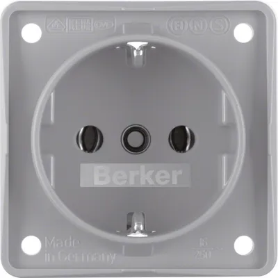 Produktbild von BER B.Mobil Schuko Kombi 0941852506 grau matt