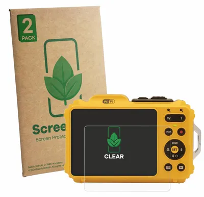 Produktbild von 2x ScreenLeaf Schutzfolie für Kodak Pixpro WPZ2 Displayschutz Display Schutz Folie Klar Transparent
