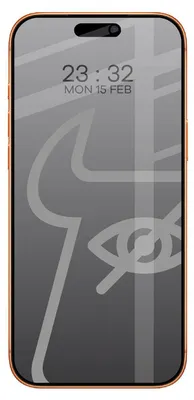 Produktbild von Gehärtetes Glas mit Privatschutzfilter für iPhone 17 Pro Max, Bizon Glass Edge Shadow, getönt mit schwarzer Rahmen