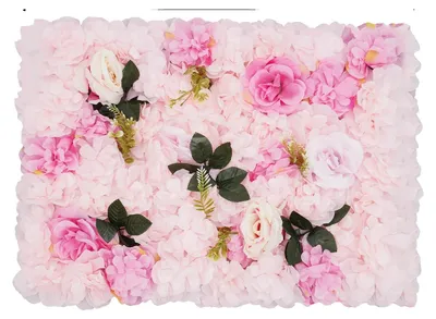 Immagine prodotto di Pannello decorativo floreale, fiori artificiali decorativi, ideale per eventi, rosa