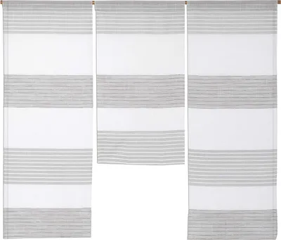 Produktbild von Design Mini Flächenvorhang Set weiß taupe 4014-09