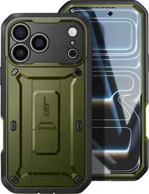 Produktbild von Supcase, Hülle 360° für iPhone 17 Pro Max Unicorn Beetle Pro mit Ständer, Khakigrün
