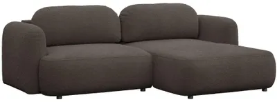 Produktbild von Selsey Tvoya – Ecksofa mit Schlaffunktion, Ottomane rechts, Bouclé Braun