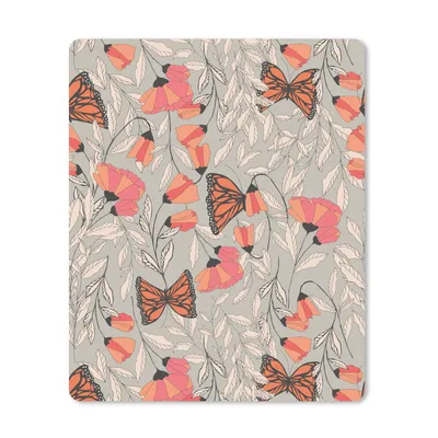 Produktbild von MuchoWow® Mauspad Mousepad Schmetterlinge - Muster - Tiere 19x23 cm - Mousepads - Maus Mat - Pad - Mausunterlage - Mauspads - Spielen