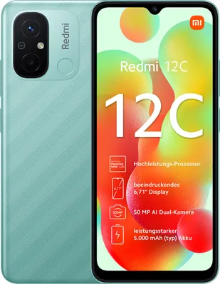 Produktbild von Redmi 12C 4GB+128GB Mint Green Smartphone