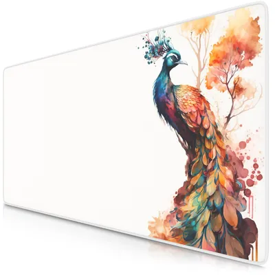 Imagen del producto de Alfombrilla para ratón gaming Titanwolf XXL, 900 x 400 x 3 mm, base para escritorio, lavable, base antideslizante, velocidad y precisión, color pavón