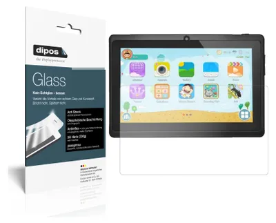 Produktbild von 2x Schutzfolie für XGODY T702 7 Zoll matt - Anti-Shock 9H Folie dipos Glass Kunststoffglas