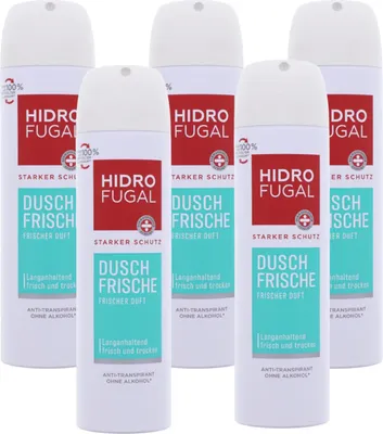 Produktbild von 5 x Hidrofugal Anti-Transpirant Dusch-Frische je 150ml Starker Schutz