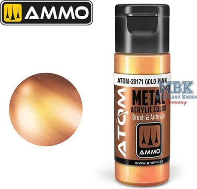 Imagen del producto de Carcasa para MIG ATOM20171, color dorado rosa, de la marca ATOM METALLIC