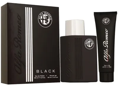Productafbeelding van Alfa Romeo Black Set: 125 ml eau de toilette (EDT) en 90 ml douchegel