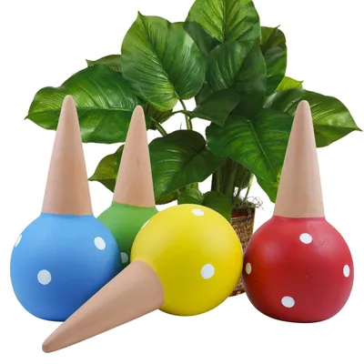 Image de Lot de 4 piquets d'arrosage automatique en terre cuite