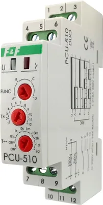 Produktbild von F&F | Zeitrelais PCU-510DUO - 2-polig - 230V/24V - LED-Anzeige - Flexible Zeiteinstellungen