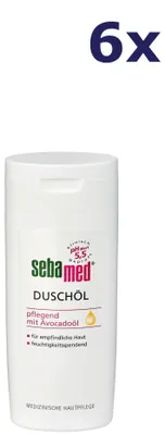 Produktbild von Sebamed Duschöl pH 5,5 für empfindliche und trockene Haut, 6x 200 ml