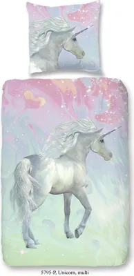 Obrázek produktu pro dobré ráno Renforcé povlečení 2-dílné povlečení na přikrývku 140 x 220 cm povlak na polštář 60 x 70 cm Unicorn 5795.99.01 Multi