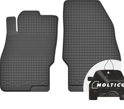 Produktbild von Vorne Gummimatten mit Rand Auto Fußmatten Gummi Automatten Passgenau 2-teilig Set - passend für Opel Corsa E 2014-2019