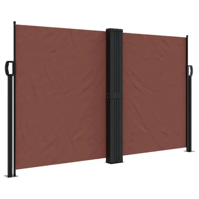 Obrázek produktu pro vidaXL Boční výsuvná markýza hnědá 140x1000 cm