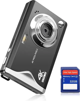 Obrázok produktu pre 48 Mpx digitálny fotoaparát s rozlíšením 1080p FHD a 16-násobným digitálnym zoomom – kompaktný fotoaparát pre začiatočníkov