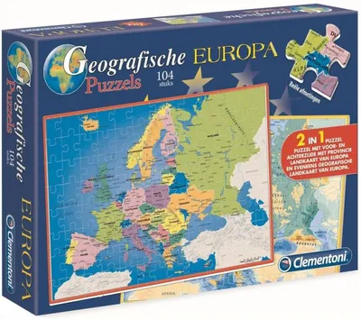 Image de puzzle Géographie Europe2-en-1 104 pièces