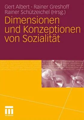 Obrázek produktu pro Dimensionen und Konzeptionen von Sozialität