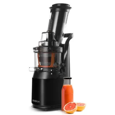 Produktbild von Fridja f1900 Entsafter – Kaltpress Slow Juicer, 240W, 78mm Einfüllschacht, BPA-frei, für Saft, Nussdrink, Sorbet & Eis, 2 Siebe
