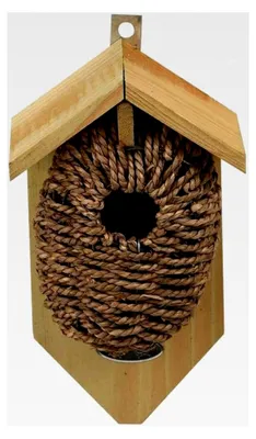 Produktbild von Nistkasten für Zaunkönige aus Seegras | 26x15x10 cm