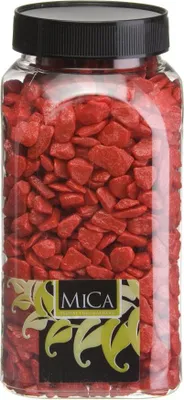 Produktbild von Mica Decorations Dekorative Steine rot 650 ml 1 kg
