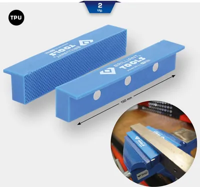 Image de BRILLIANT TOOLS Mâchoires de protection d'étau avec structure 2 pcs. plastique - BT156941