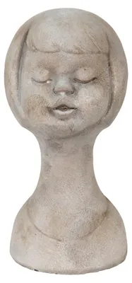 Zdjęcie produktu dla Clayre & Eef Bust Girl 12x11x24 cm Beige Stone