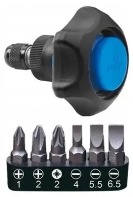 Immagine prodotto di Mini Portabit A Cricchetto 1/4'+Set Di Bit 6Pz.