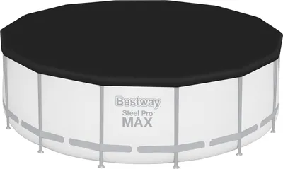 Produktbild von Bestway® PVC-Abdeckplane Ø 427 cm, schwarz, rund