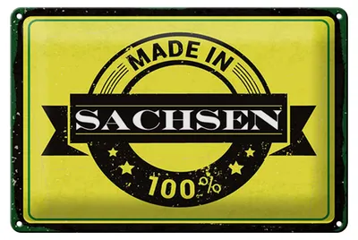 Produktbild von Blechschild Spruch 20x30 cm  Sachsen Schild