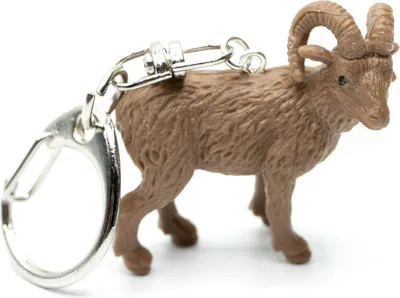 Produktbild von Steinbock Schlüsselanhänger Miniblings Anhänger Schlüsselring Tier Bock braun