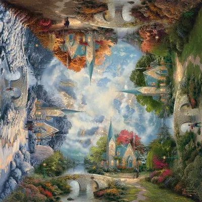 Image de Thomas Kinkade, Ambiance paisible du soir, 1.000 pièces