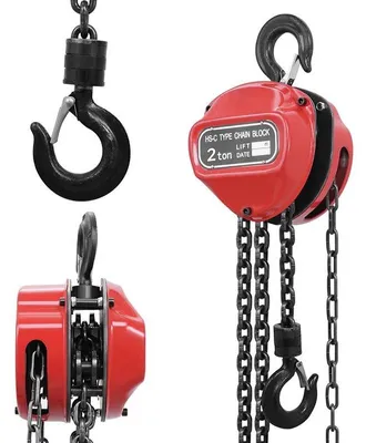 Produktbild von Handkettenzug - 3 m Hubhöhe - 2 t Tragkraft - legierter Stahl - manueller Kettenzug für Lagerhalle