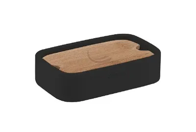 Obrázok produktu pre NINFEA Mydelnička na státie, čierna/bambus