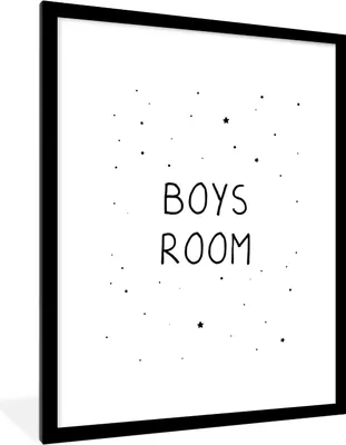 Produktbild von MuchoWow® Gerahmtes Poster Zitate - Jungenzimmer - Sprichwörter - Jungen - Kind 60x80 cm - Poster mit Schwarzem Bilderrahmen Wandposter Rahmen Foto Bilder - Wohnzimmer - Dekorationen - Prämie