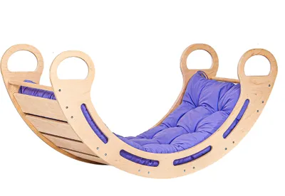 Obrázek produktu pro Montessori houpačka s polštářem B85 fialová