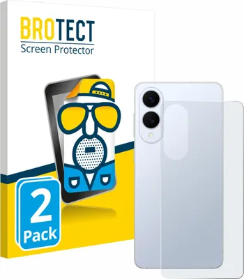 Produktbild von 2x BROTECT Schutzfolie für Samsung Galaxy S25 Edge (Rückseite) Displayschutz Displayschutzfolie Folie Matt Entspiegelungsfolie