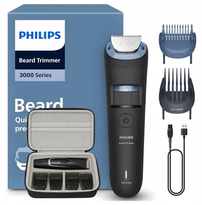 Produktbild von Philips Beard Trimmer 3000 BT3660/15 – 40 Längeneinstellungen – 0,5–20 mm – 80 Min.