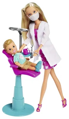 Produktbild von Simba Love Dentist / Puppe als Zahnärztin und Timmy als Patient / mit Stuhl und
