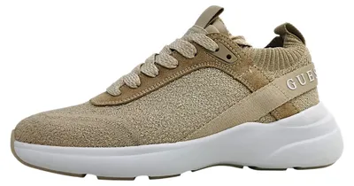 Immagine prodotto di Guess: Scarpe da ginnastica da donna, modello stringato, colore oro, adatte al tempo libero
