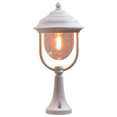 Zdjęcie produktu dla Lampa przypodłogowa Konstsmide Parma z lakierowanego na biało aluminium z przezroczystym szkłem akrylowym