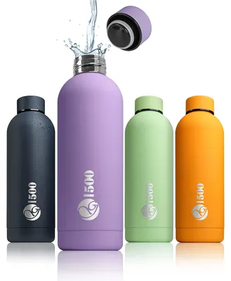 Edelstahl-Isolierflasche 500 ml, auslaufsicher, BPA-frei, Periwinkle
