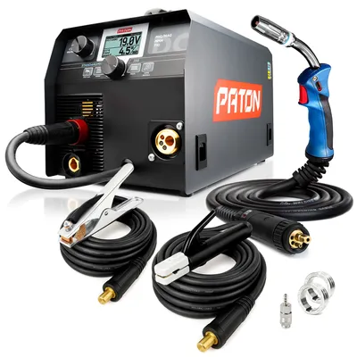 Produktbild von PATON StandardMIG-250A – Digitales Schweißgerät 3-in-1: MIG MAG, MMA, TIG LIFT, Schweißgerät 230V, Fülldraht Schweißgerät ohne Gas, Drahtvorschub Schw